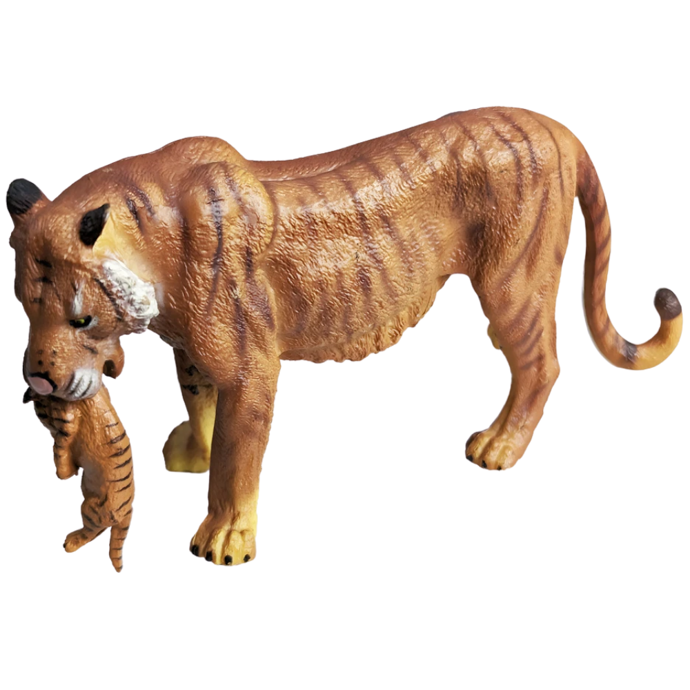 RLS 12 Piece Jumbo Safari Animal Figures Set with Storage Box, Wild Africa Toys for Kids