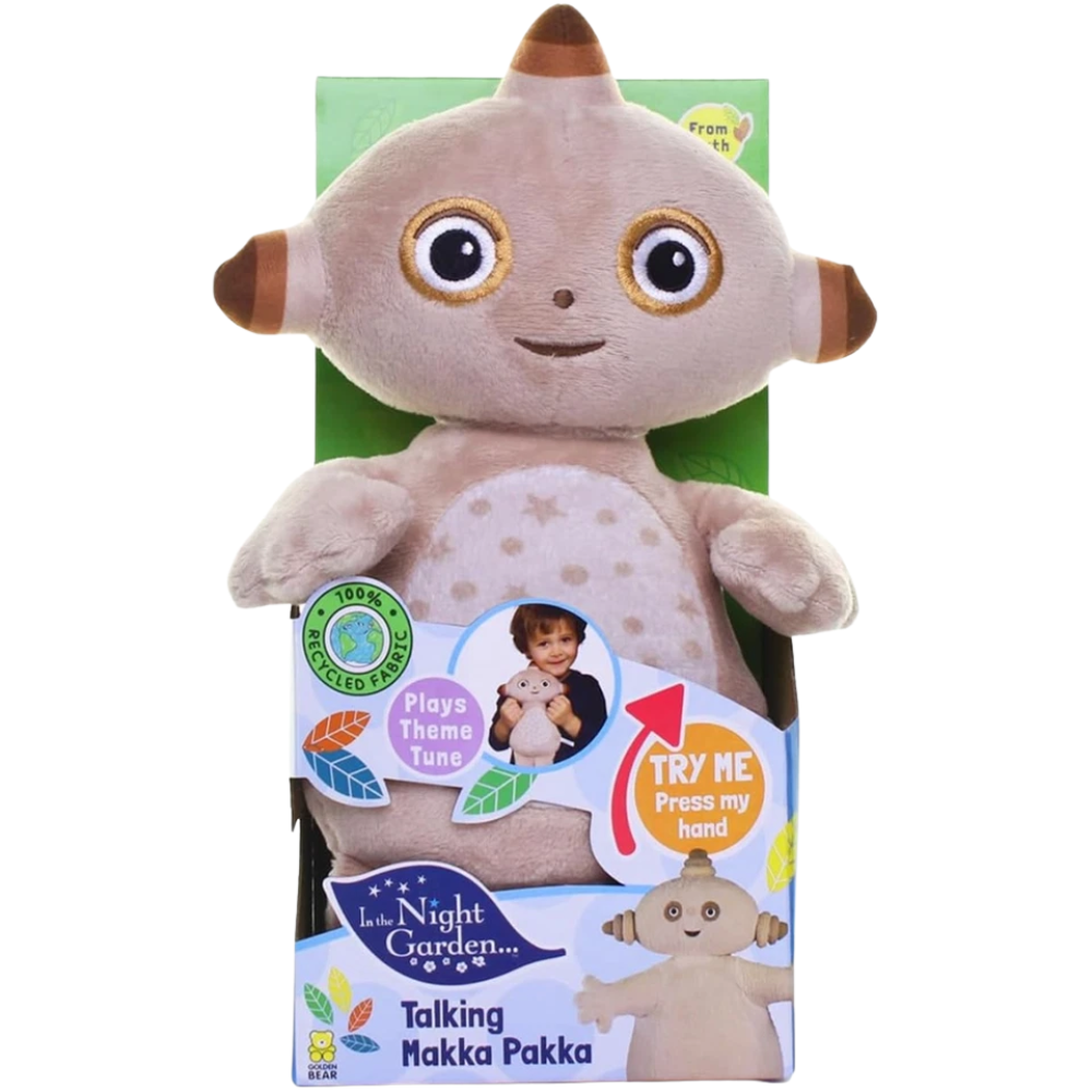 In the Night Garden Talking Makka Pakka Soft Plush Toy Interactive Cuddly Gift
