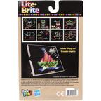 Lite-Brite Refill Set 100 Colourful Pegs & 8 Templates Creative Glow Art Craft Kit