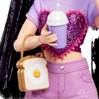 Barbie Dream Besties Renee Doll 11 Vlogging Food Accessories Posable Fashion Doll 4+