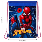Official Marvel Spider-Man Kids Drawstring Bag 44x33cm, School Gym Sports Swimming PE Kit Bag