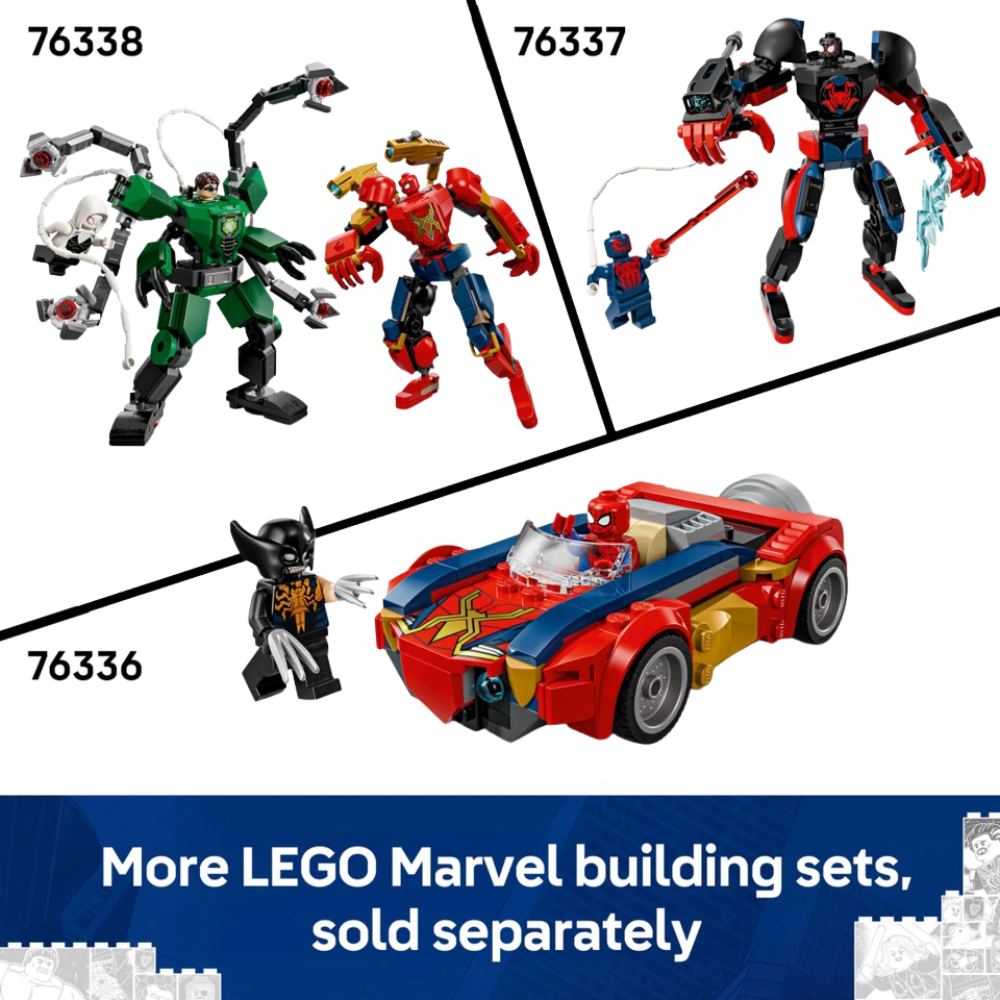 LEGO Marvel 76335 Spider-Man vs Ghost Rider Motorcycle Building Set 6+