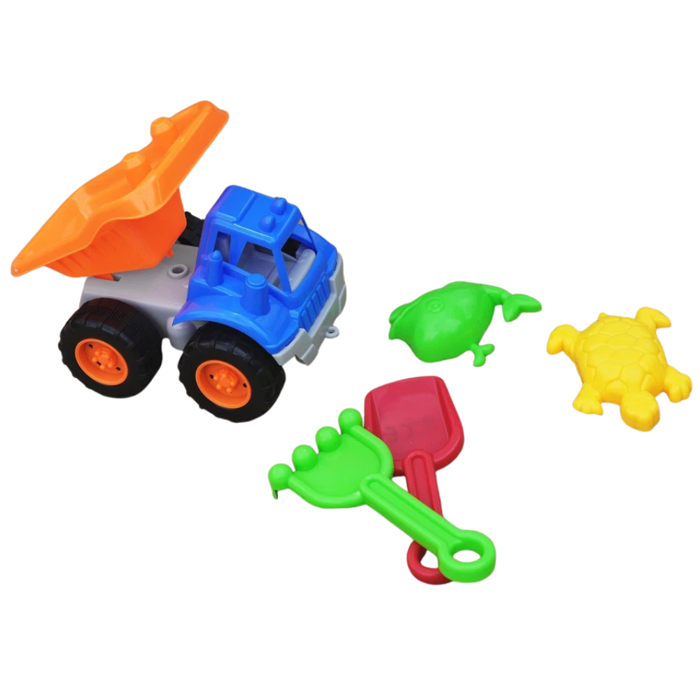 Sand Truck & Beach Accessories Toy Set 5 Pieces Garden Outdoor Kids Summer Play Fun Toy