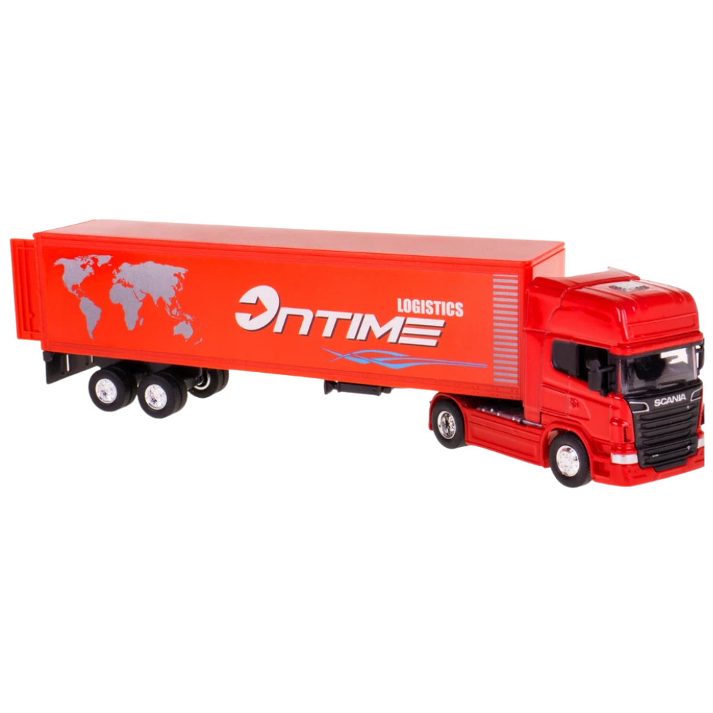 Welly Scania V8 R 730 Logistics Transporter Truck Diecast Model 1:64 Scale Toy Vehicle