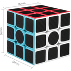 3x3 Speed Cube Puzzle Super-Durable Carbon Fiber Sticker Magic Cube Toy for Kids