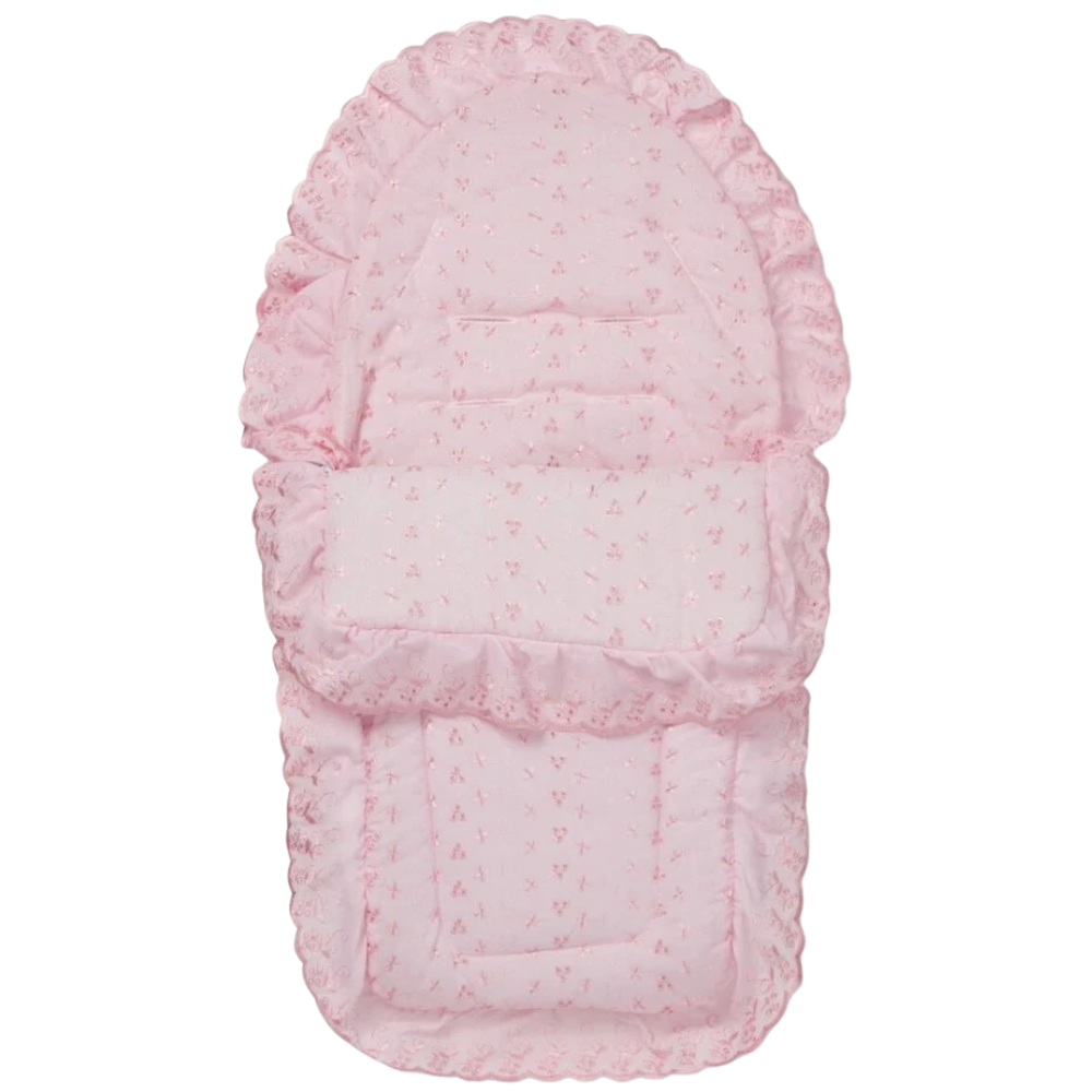 Broderie Anglaise Car Seat Footmuff Cosy Toes Compatible with Bebecar Baby Travel Accessory