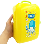 Kids Pretend Shopping Cart Trolley Toy with Food for Educational Role Play and Fun