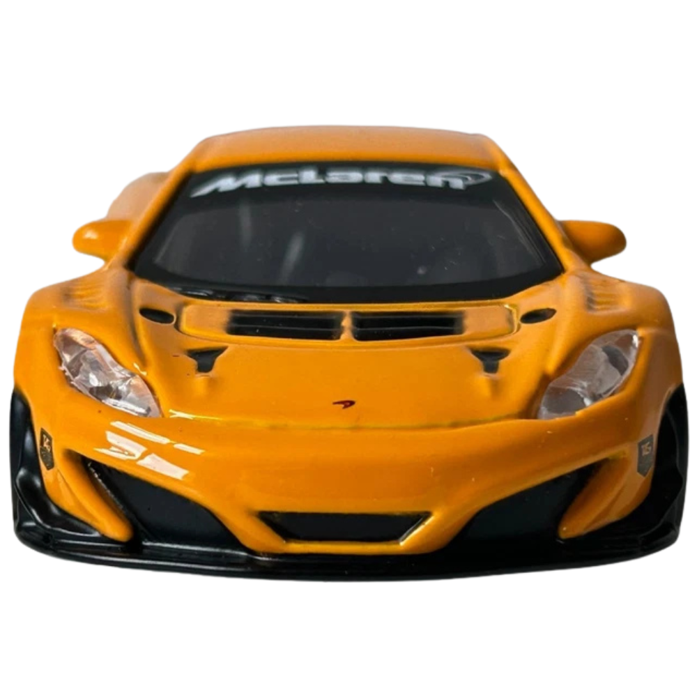 Bburago Mclaren 12c Gt3 Orange Diecast British Racing Car Model Toy 1:43 Scale Collectible