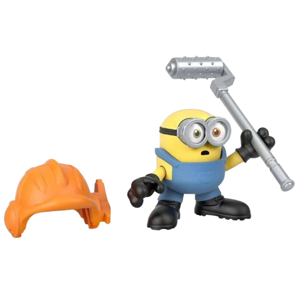 Despicable Me Minions Imaginext Stuart Figure with Helmet Battle Accessory Kids Toy Set