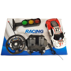 Remote Control Racing Car Rc 1:16 Steering Wheel Pedals Traffic Light Kids Racing Simulator Toy Gift