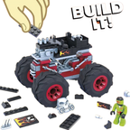 Hot Wheels Mega Construx Bone Shaker Monster Truck 194pc Building Set Kids Mattel