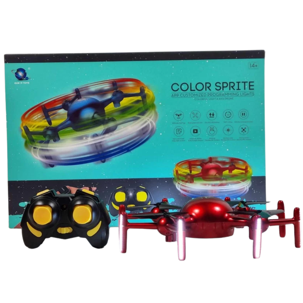 Remote Control Led Drone Rc 2.4ghz App Programmable Sky Writing Kids Gift 14+ Uk Toy