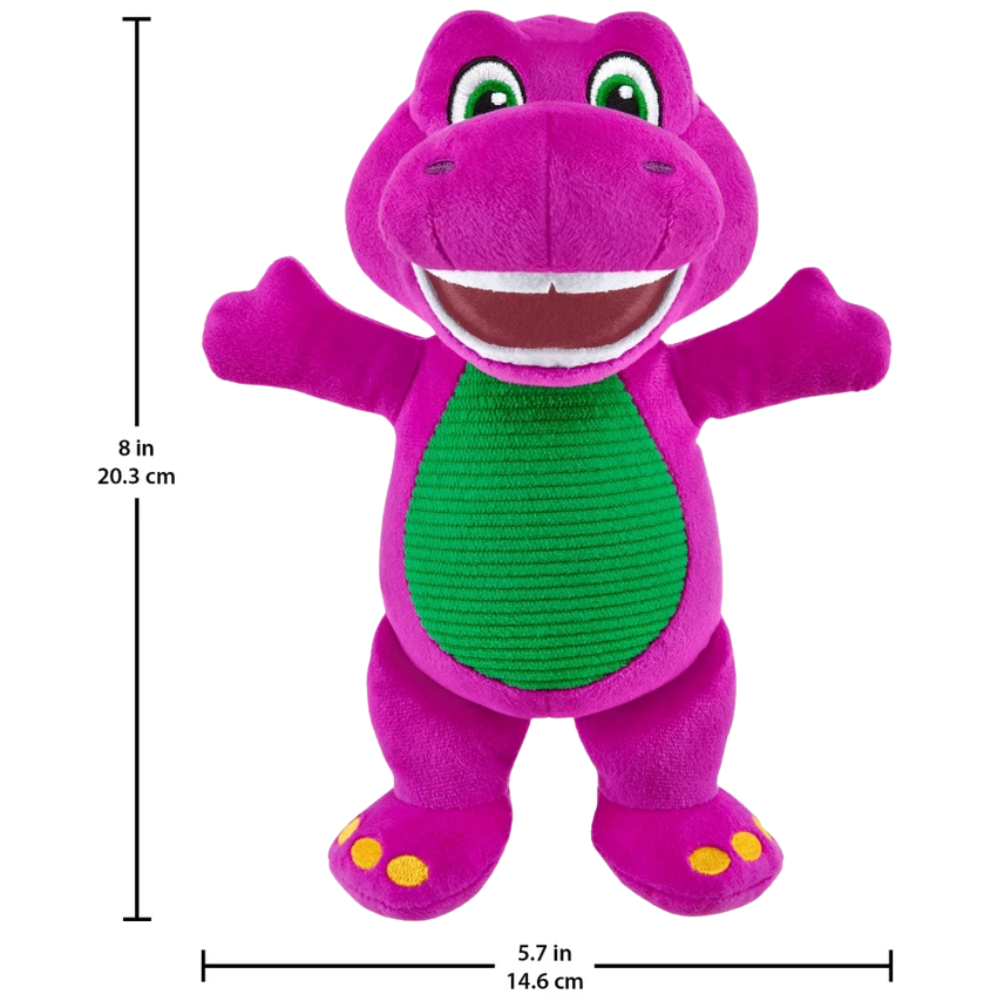 Barney's World Barney Plush Soft Cuddly Toy 8 Inch Character Stuffed Animal Ages 2+