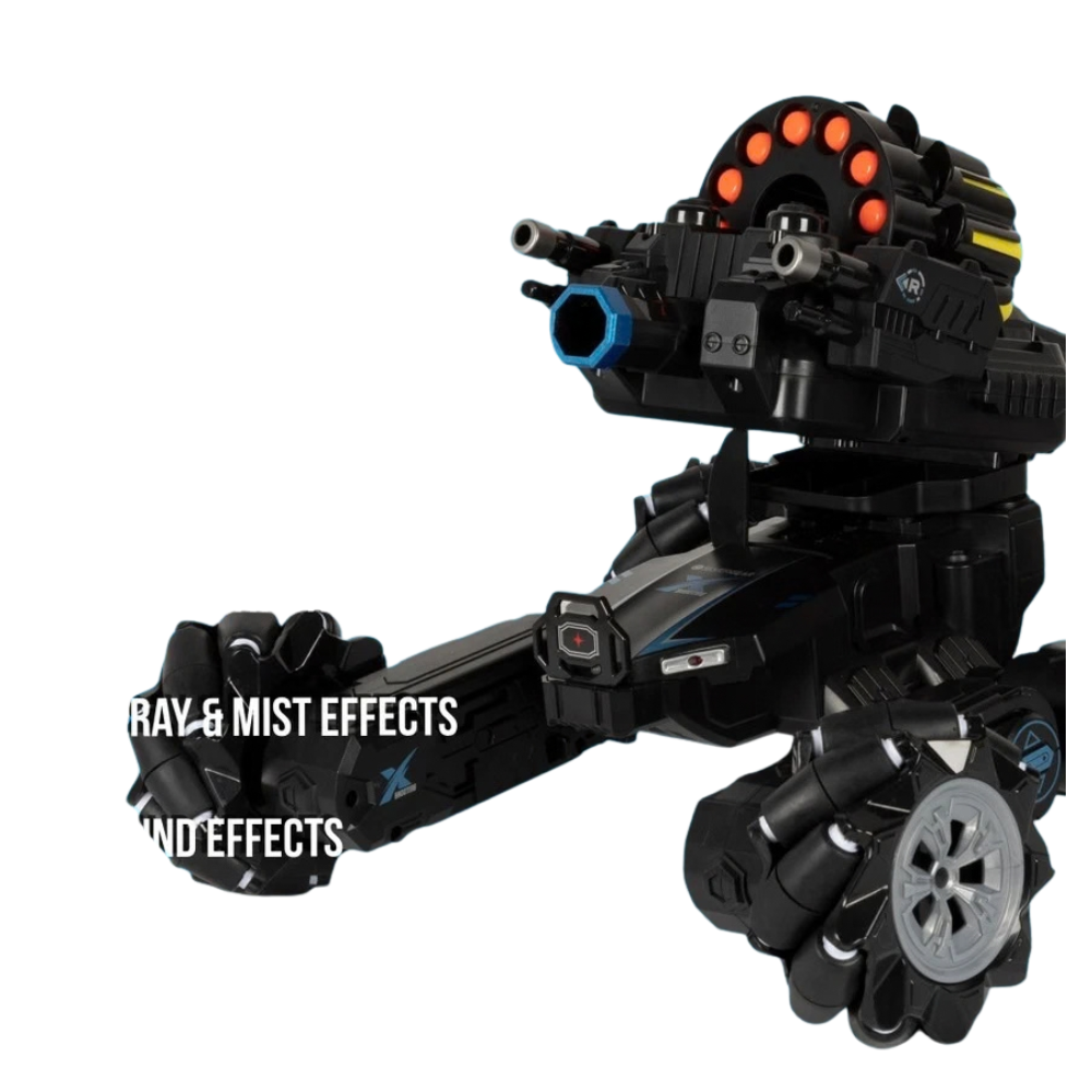 Rc Battle Tank 4wd Soft Dart Gun Smoking Effects Led Lights Remote Control Kids 8+