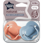 Tommee Tippee Essentials Cherry Natural Latex Baby Soothers 4-Pack Day & Glow in the Dark