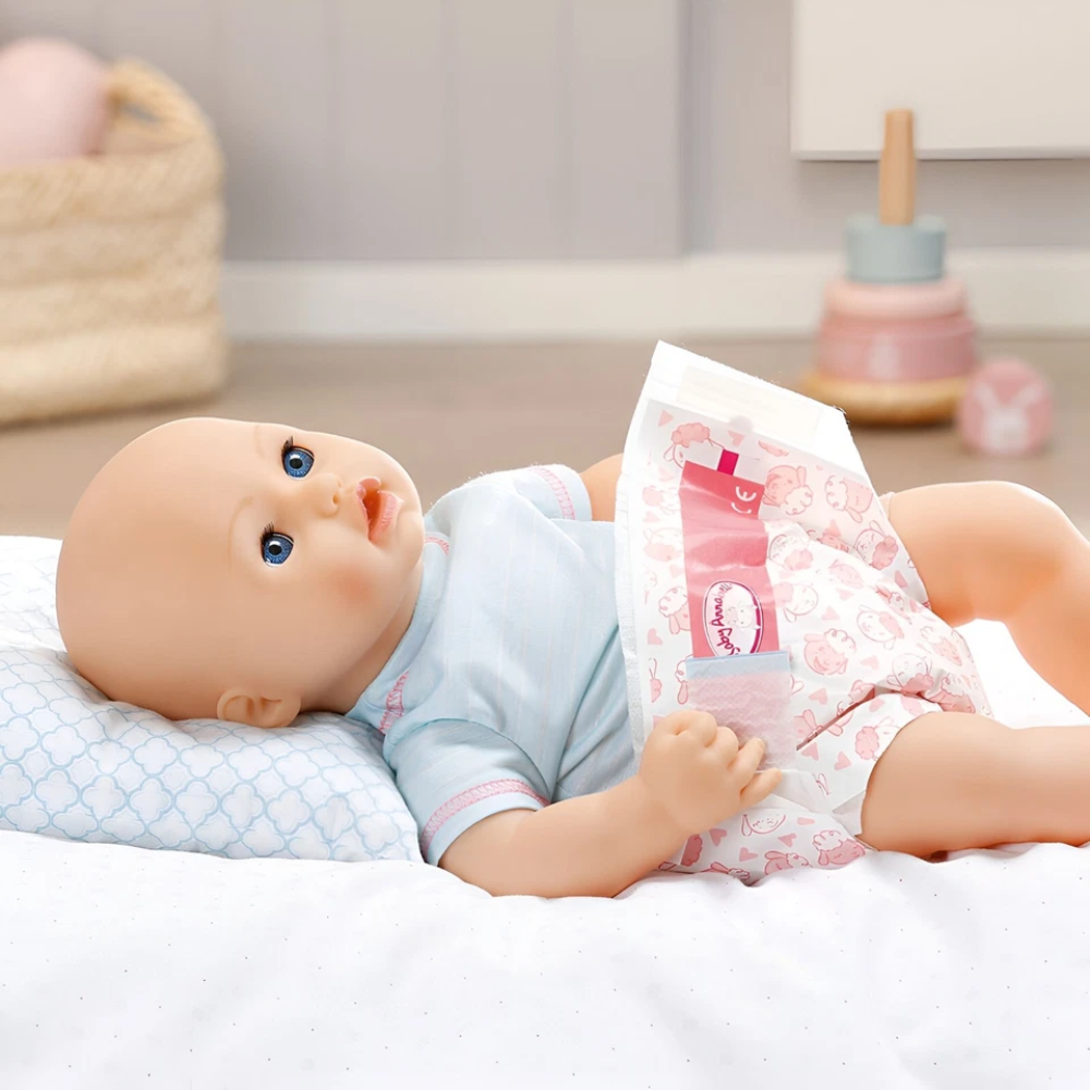 Baby Annabell Toy Nappies 5 Pack for Dolls Up to 43cm, Doll Care Accessory Set
