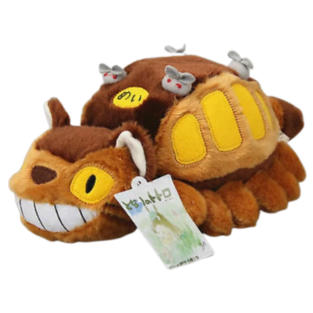 15" Studio Ghibli My Neighbor Totoro Cat Bus & Grin Totoro Plush Doll Soft Toys