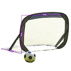 Set of 2 Pop Up Football Goals Kids Portable Indoor Outdoor Soccer Training Nets