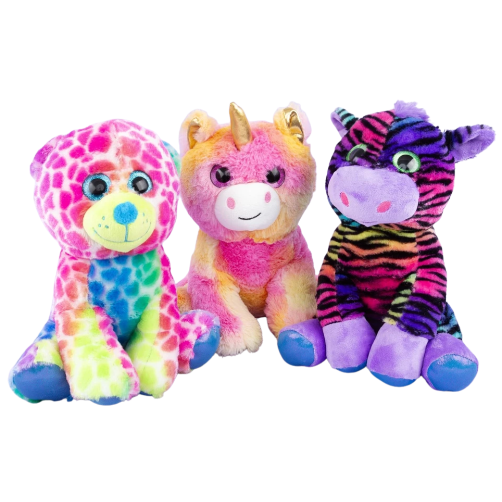 Abeec Leopard Plushie Teddy 28cm Soft & Cuddly Children's Toy Cute Wild Animal Gift