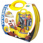 Kids Tool Set Toy Workbench 25 Pcs Pretend Play Hammer Screwdriver Kit with Backpack
