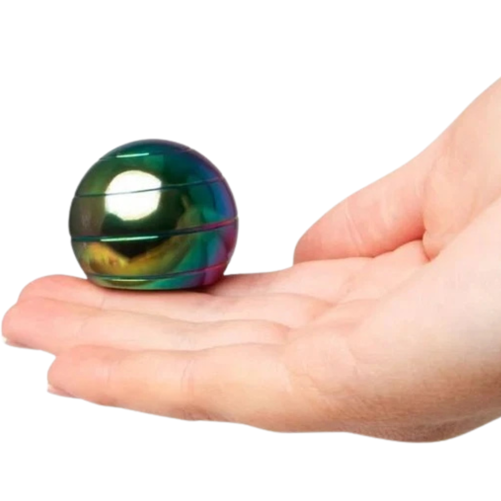 Premium Metal Spinning Sphere Silent Precision Spinner Stress Relief Focus Desk Toy