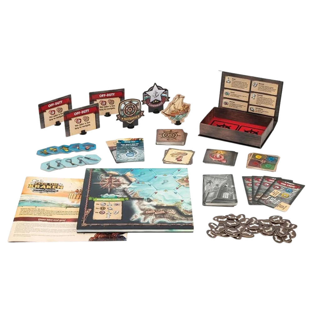 Feed the Kraken Board Game Hidden Role Strategy & Social Deduction Game for 5–11 Players