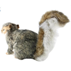Hansa Grey Squirrel Plush Soft Toy Lifelike Woodland Animal Teddy Gift 4840 Cute Cuddly Toy