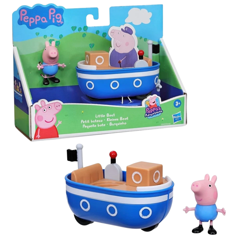 Peppa Pig Little Boat with 7.5cm George Figure Kids Toy Playset New Preschool Gift 3+ Play