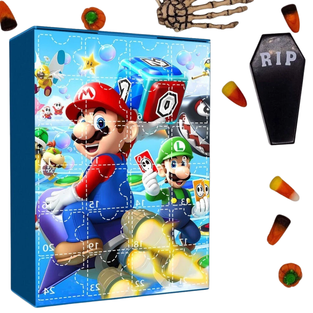 Super Mario Advent Calendar 2026 with 24 Toy Figures Christmas Countdown Gift for Kids