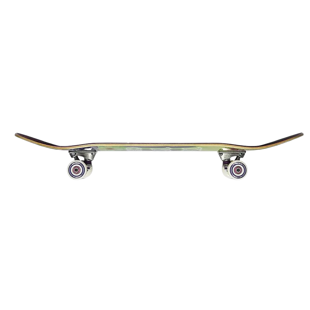 Geezy Complete Skateboard Kids Adults 8x31.6in Maple Wood Double Kick Purple Mystic Design