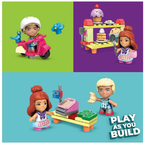 Barbie Mega Construx Bakery Building Set with Barbie Ken Dolls Accessories Mattel Kids 4+