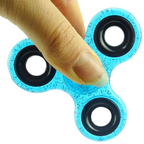 Turquoise Glitter Hand Spinner Fidget Toy Stress Relief Spinner Sensory Distraction Toy 1-3 Min