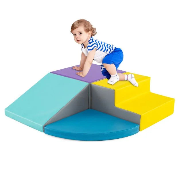 4-Piece Infant Baby Foam Climb & Crawl Block Play Set