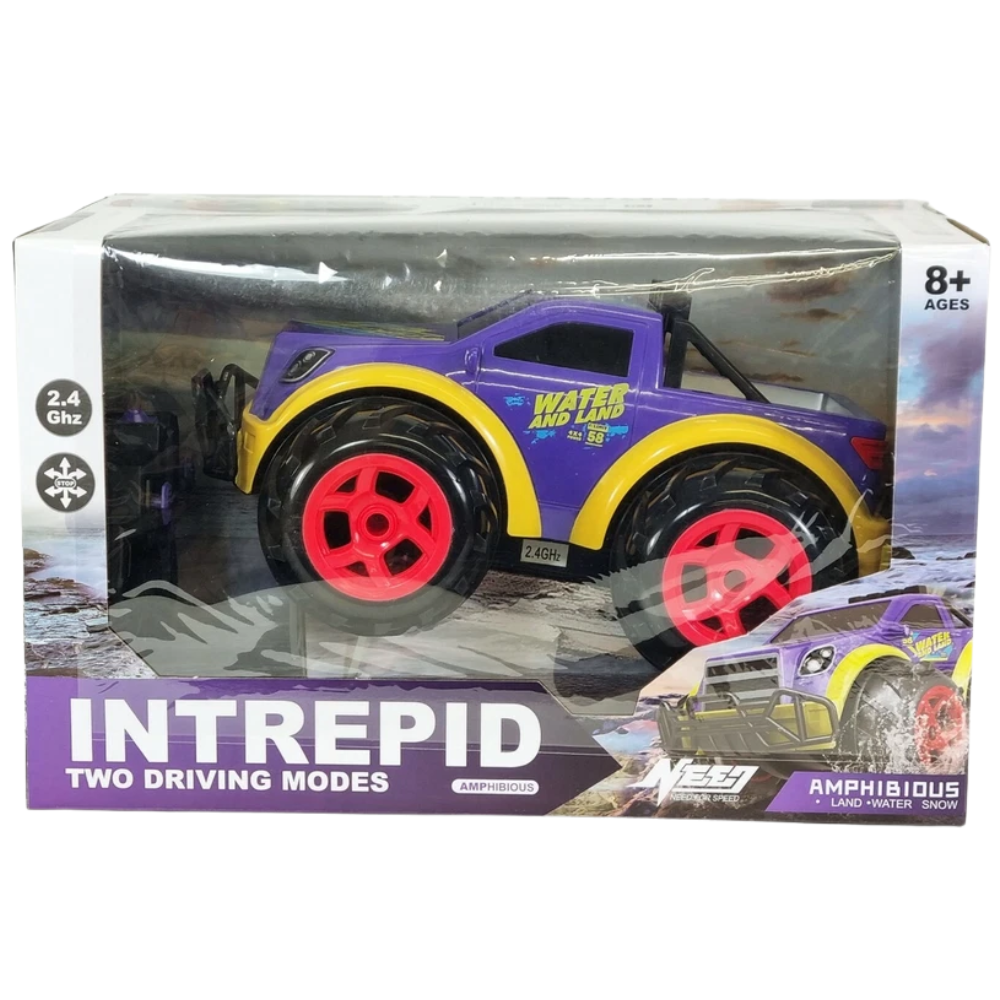 Remote Control Amphibious Car Rc 4wd Land Water Snow 2.4ghz Kids Toy Gift Uk