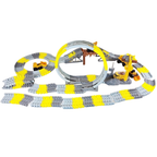 Kids Construction Race Track Set 279pcs DIY Building Crane Cars 5.65m Track 3+