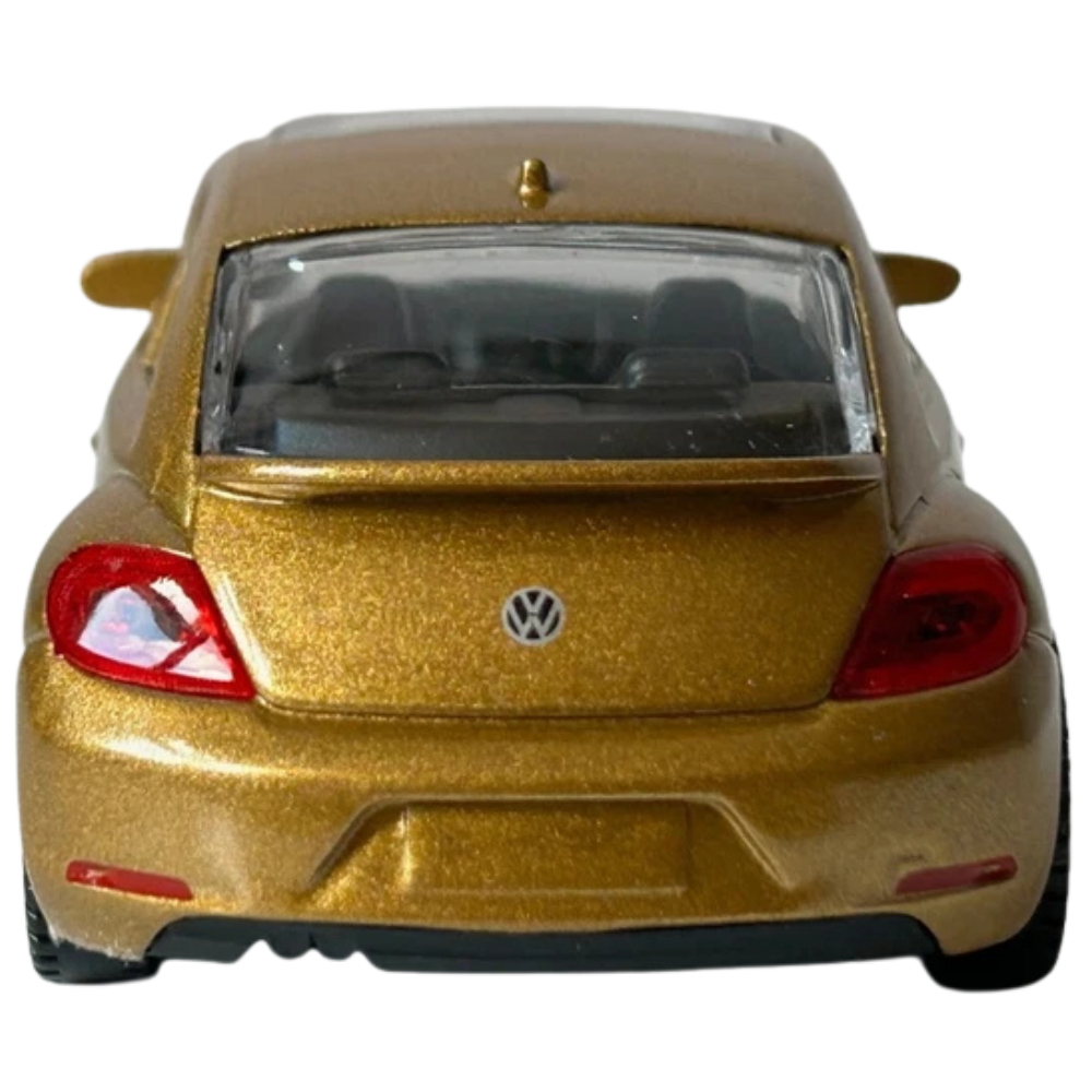 Rastar Volkswagen Beetle Gold Diecast Classic German Car Model Toy 1:43 Scale Collectible