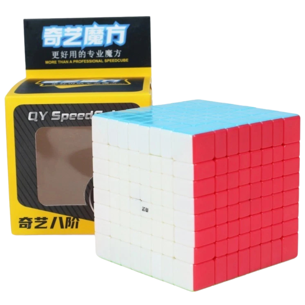 Qiyi 8x8 Stickerless Magic Cube Puzzle Super Smooth Fast Speed Cube Toy for Brain Training