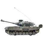Big Heavy Battle Tank Remote Control Toy with Music Lights Sounds 27MHz RC Military Vehicle