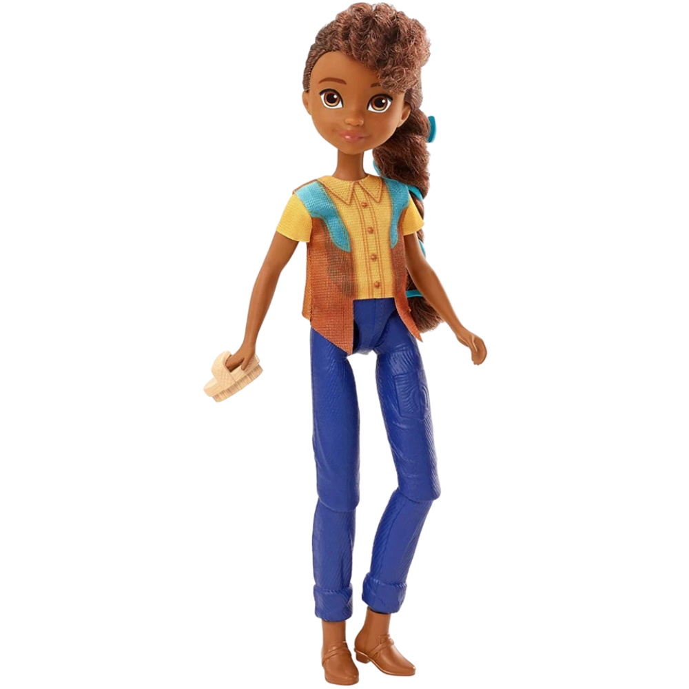 Spirit Untamed Pru Doll Fashion Set 17.78cm Girl Doll with Blue Dress Bag Brush Accessories 3+
