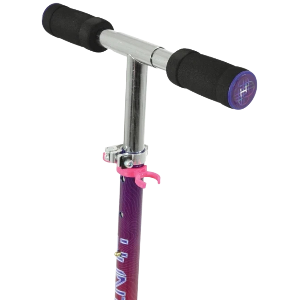 KPOP Demon Hunters Folding Scooter Kids Light Up LED Wheels Adjustable Handlebar