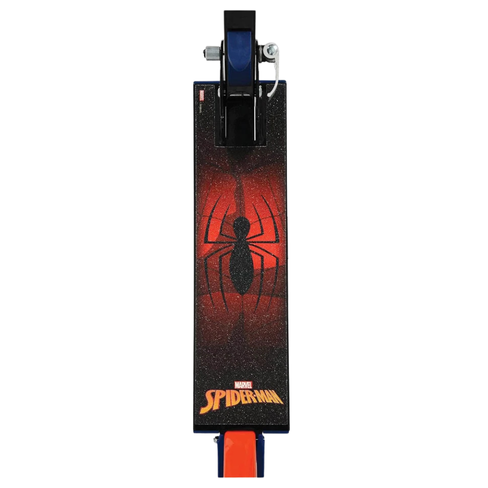 Marvel Spider-Man Inline Scooter Foldable Outdoor Push Scooter with Adjustable Handlebar for Kids Ages 5+