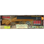 Toyland 47cm Double Barrel Shotgun Toy With Sound Effects, Ejecting Shells & Wild West Accessories