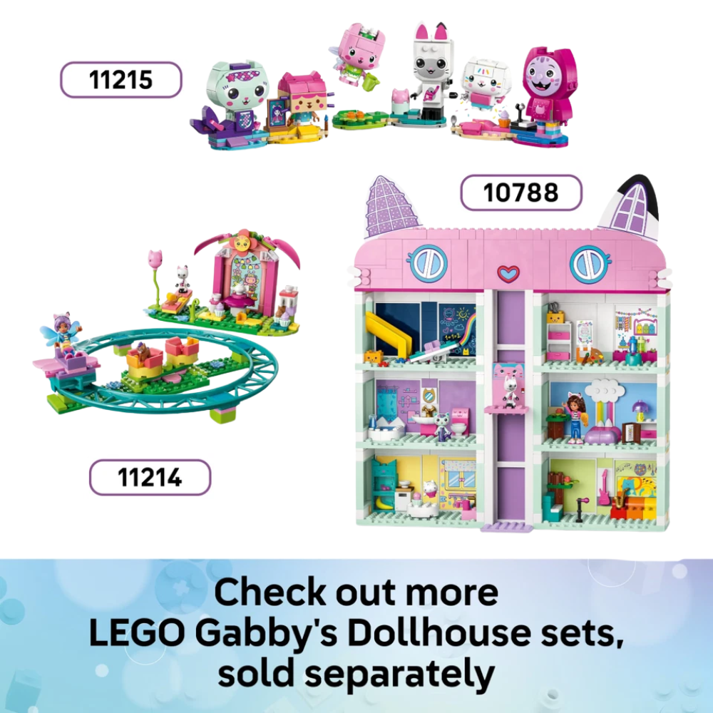 LEGO Gabby’s Dollhouse Kitty Fairy’s Garden House Building Set Toy Gift 4+ Years