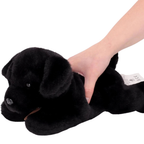 Toyland 25cm Bramble Black Labrador Soft Toy Plush Dog Lying Down Puppy