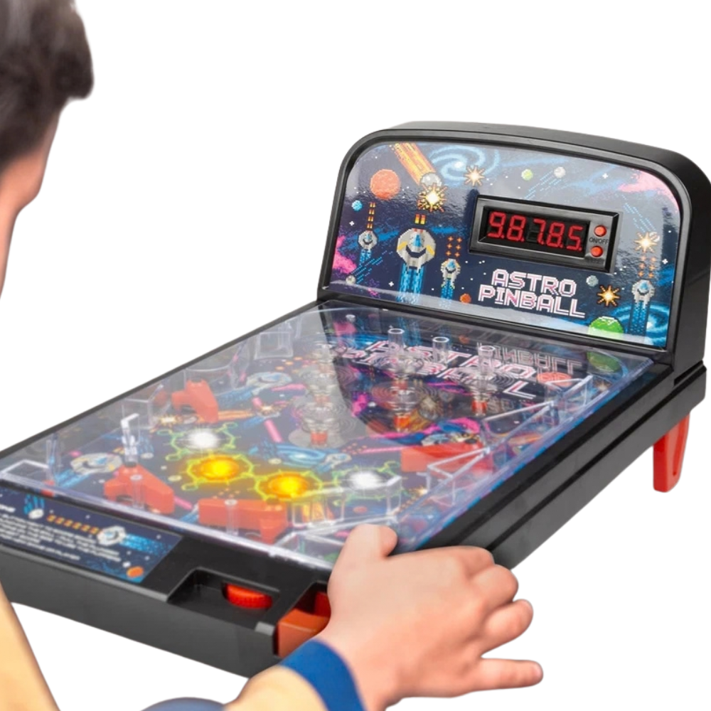 LED Tabletop Pinball Machine Electronic Arcade Game with Lights & Sound