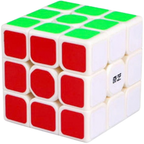 Qiyi 2x2 and 3x3 Stickerless Speed Cube Puzzle Set for Kids Fidget Toy and Brain Teaser Fun