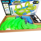 Remote Control Racing Track Set Rc Glow in the Dark 2 Player 78 Pcs Kids Toy Set