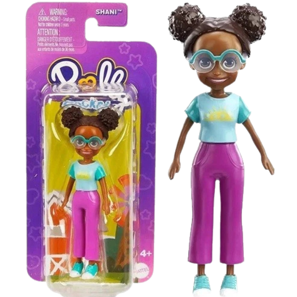 Polly Pocket Accessories Doll Set 9 Cm Trendy Outfit & Mini Dolls Mattel Toy