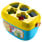 Fisher-Price Baby's First Blocks 10 Piece Shape Sorting Stacking Bucket Toy Baby 6M+