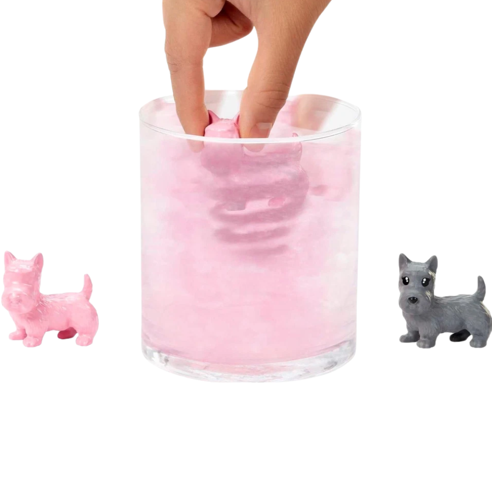 Barbie Colour Reveal Pet Hot Pink Lining 5 Surprises Blind Mini Pet Figure Accessories